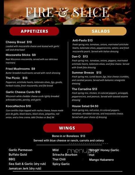 Fire and Slice Pizza - Eureka, MT menu_pic