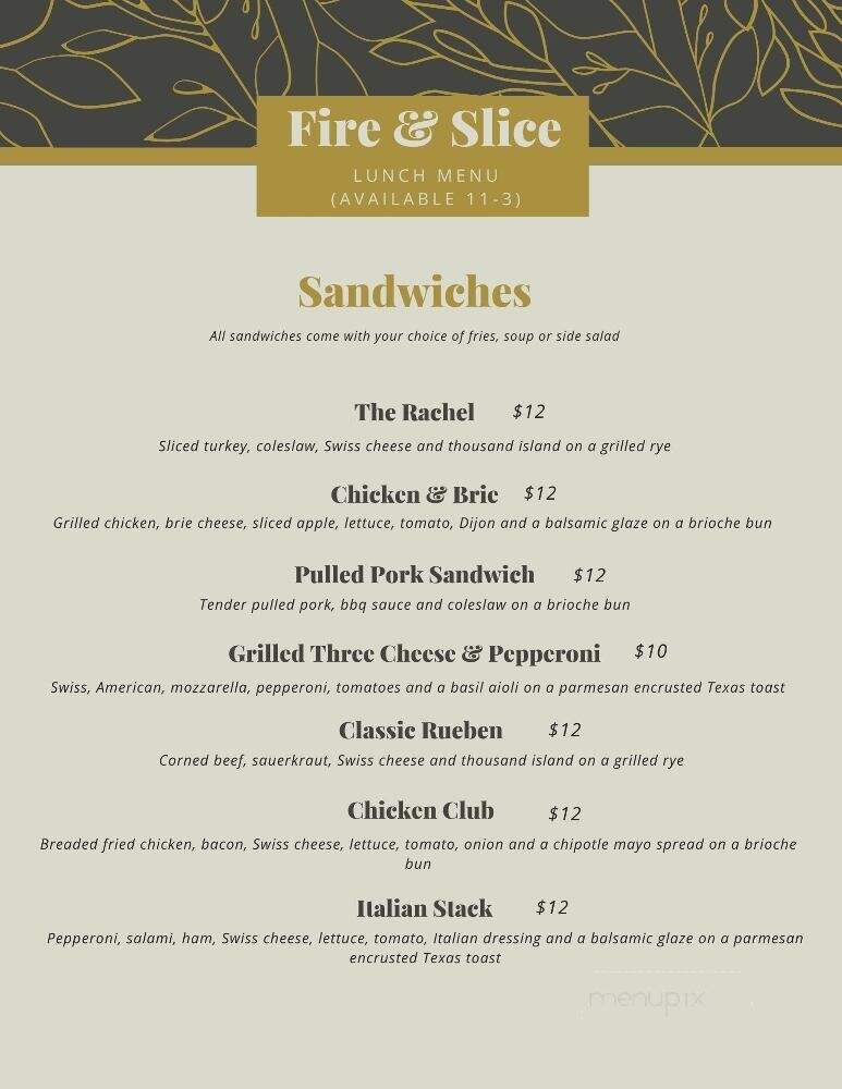 Fire and Slice Pizza - Eureka, MT menu_pic