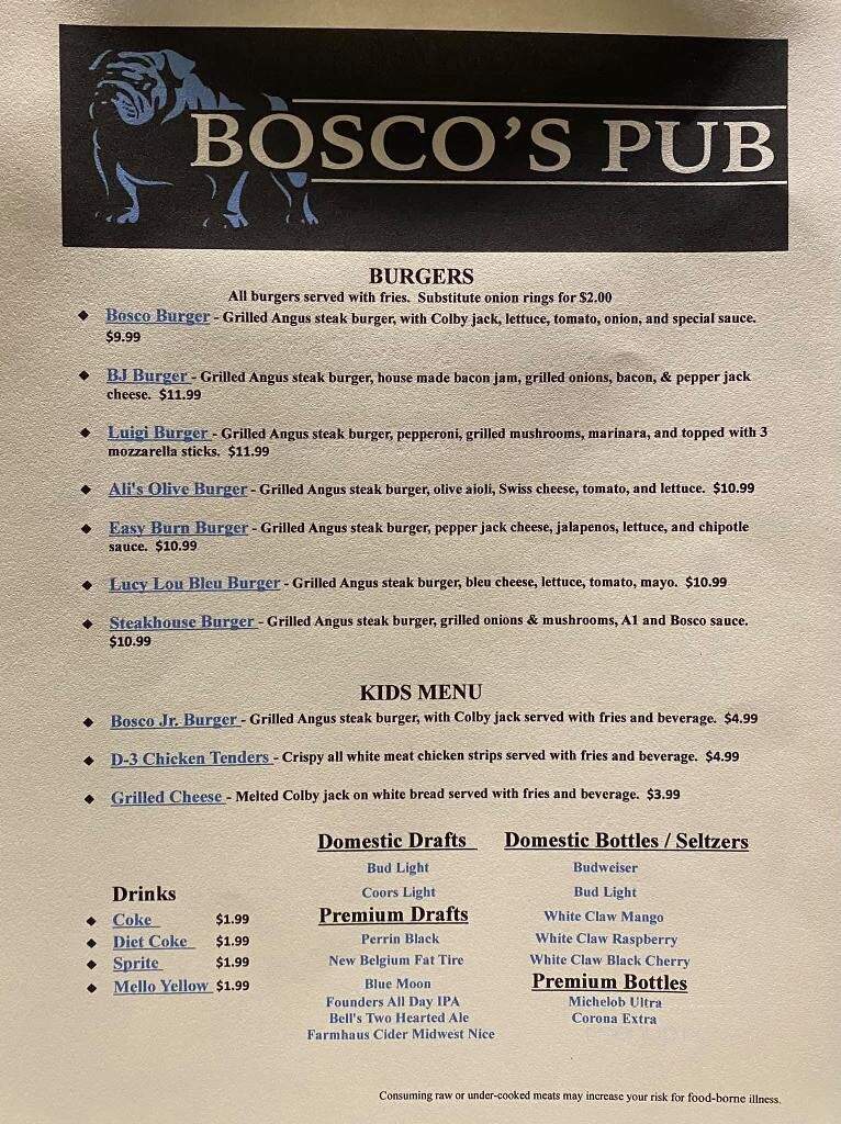Bosco's Pub - Hudsonville, MI