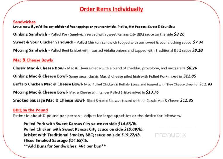 Up in Your Grill - Merrimack, NH menu_pic
