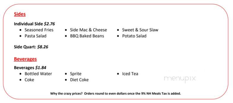Up in Your Grill - Merrimack, NH menu_pic