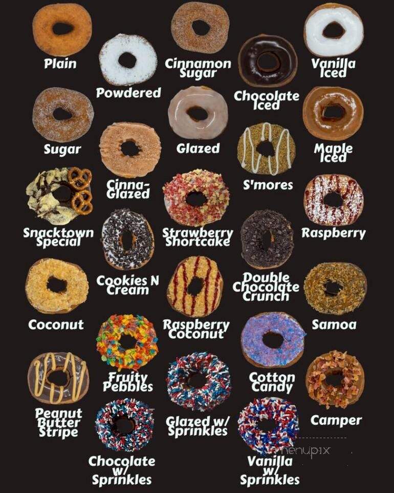 Ziggy Donutz - Gettysburg, PA menu_pic