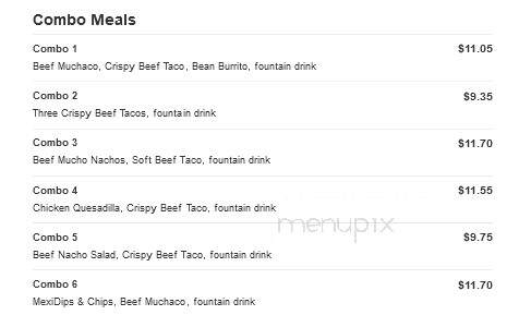 Taco Bueno - Rosenberg, TX menu_pic