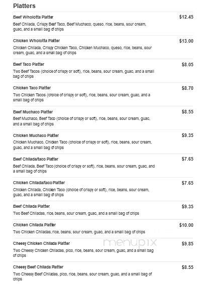 Taco Bueno - Rosenberg, TX menu_pic