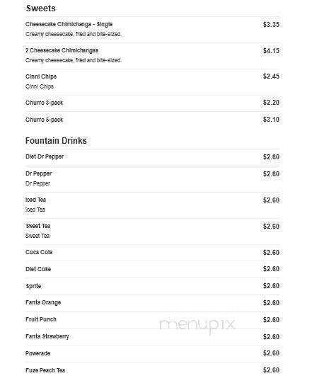 Taco Bueno - Rosenberg, TX menu_pic