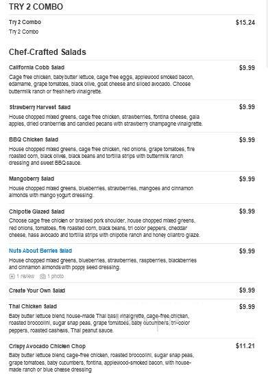 Cafe Zupas - Coon Rapids, MN menu_pic