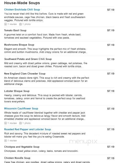 Cafe Zupas - Coon Rapids, MN menu_pic