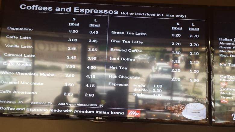 Tous les Jours - Dublin, CA menu_pic