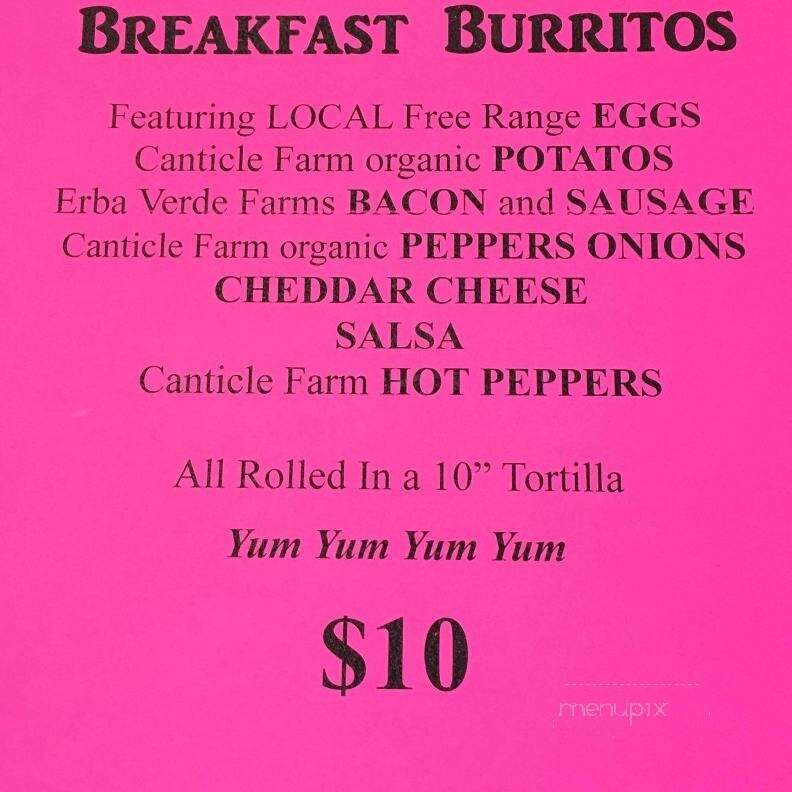 Bike and Bean - Ellicottville, NY menu_pic