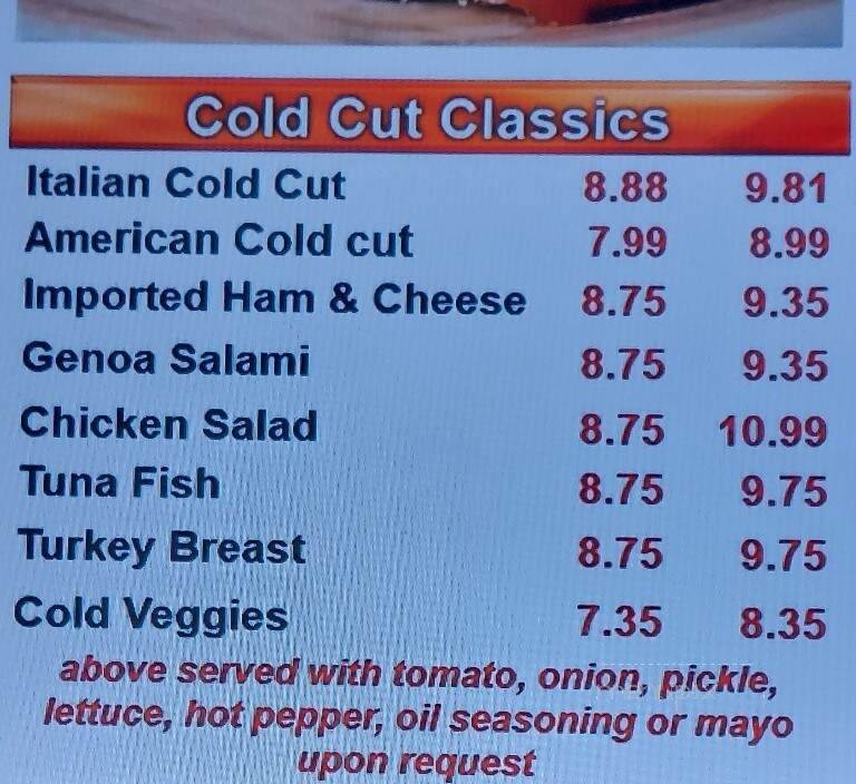 Giovanni's Pizza - Peabody, MA menu_pic