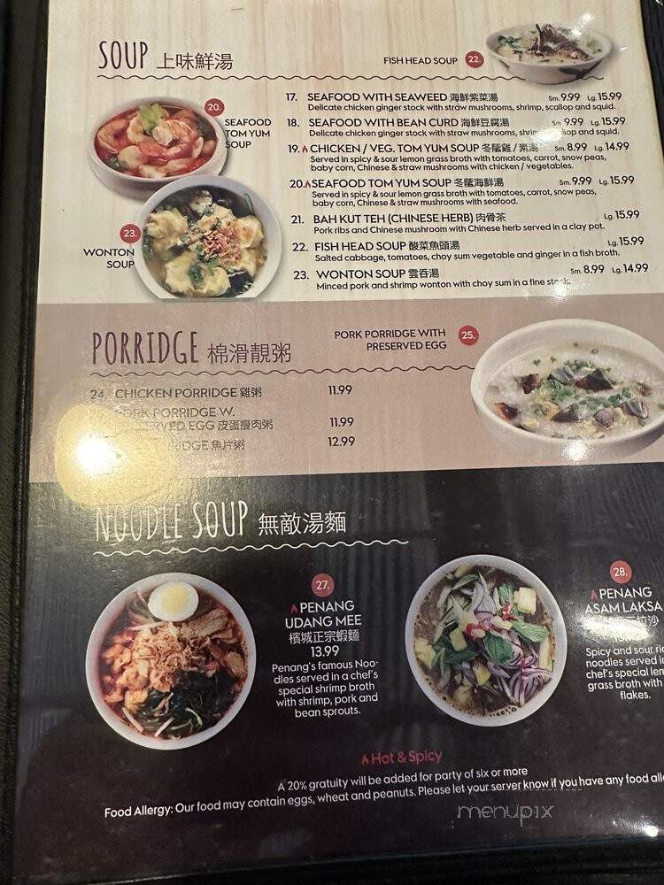 Penang - East Hanover, NJ menu_pic