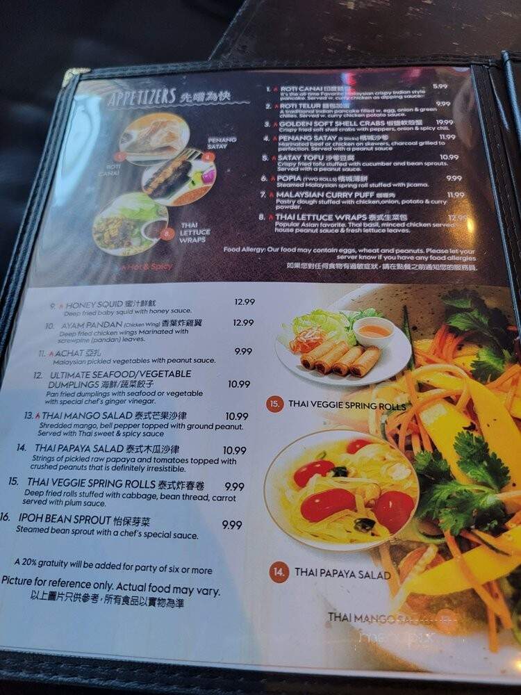 Penang - East Hanover, NJ menu_pic