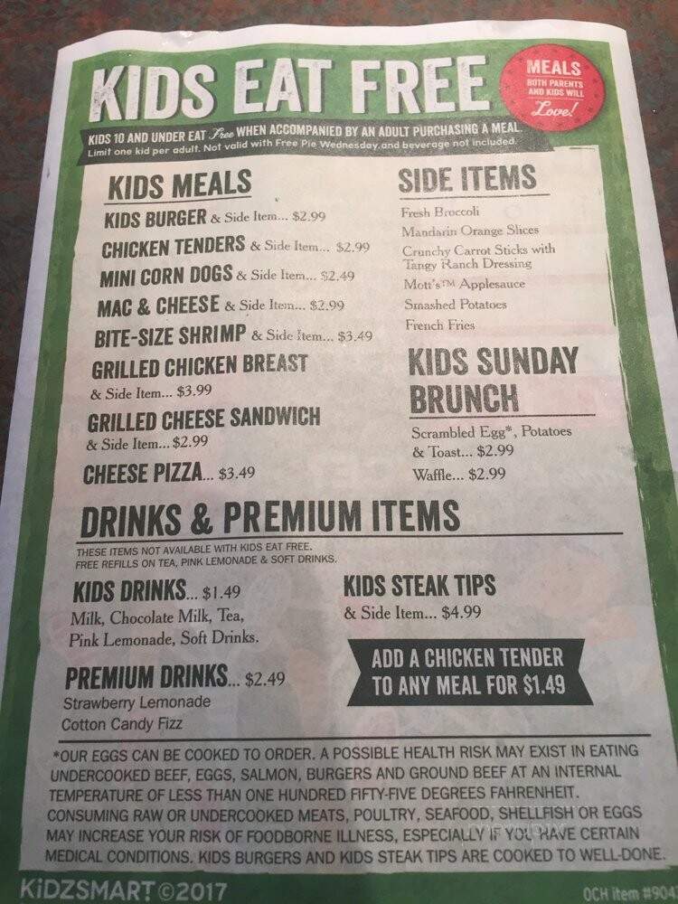 O'Charley's - Daphne, AL menu_pic