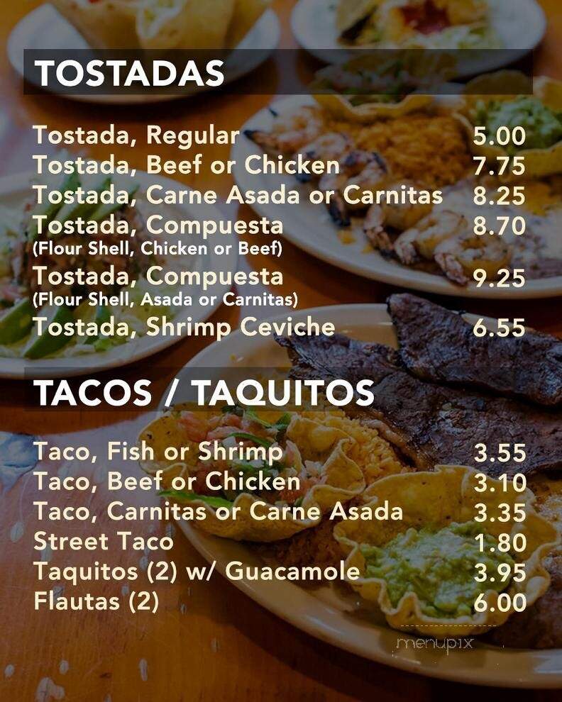 La Tolteca - Azusa, CA menu_pic