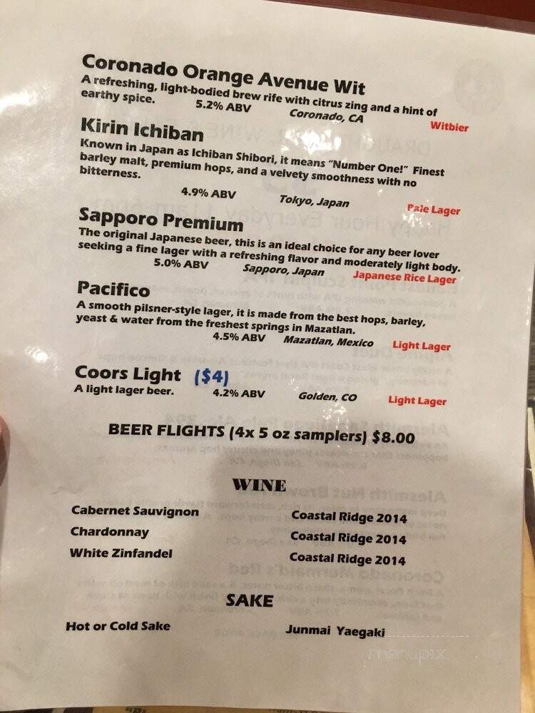 Lucky Chinese Fast Food - Santee, CA menu_pic