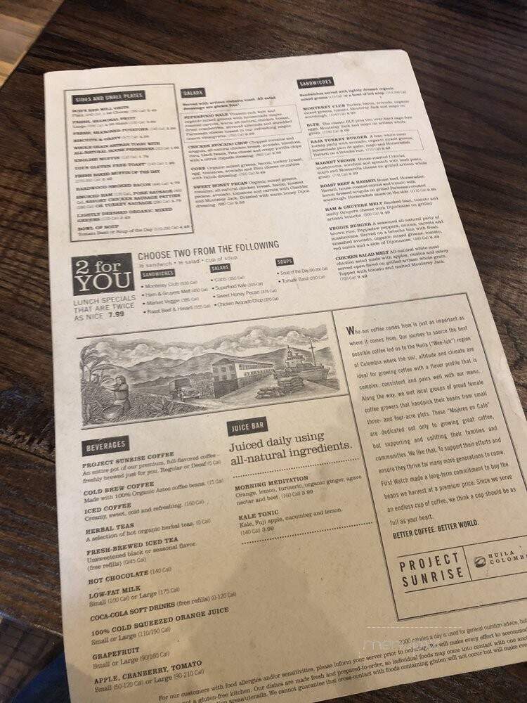 First Watch - Murrysville, PA menu_pic