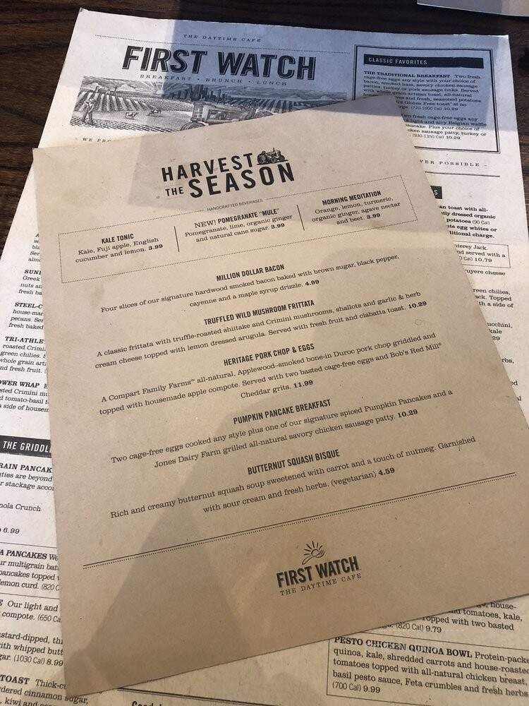 First Watch - Murrysville, PA menu_pic