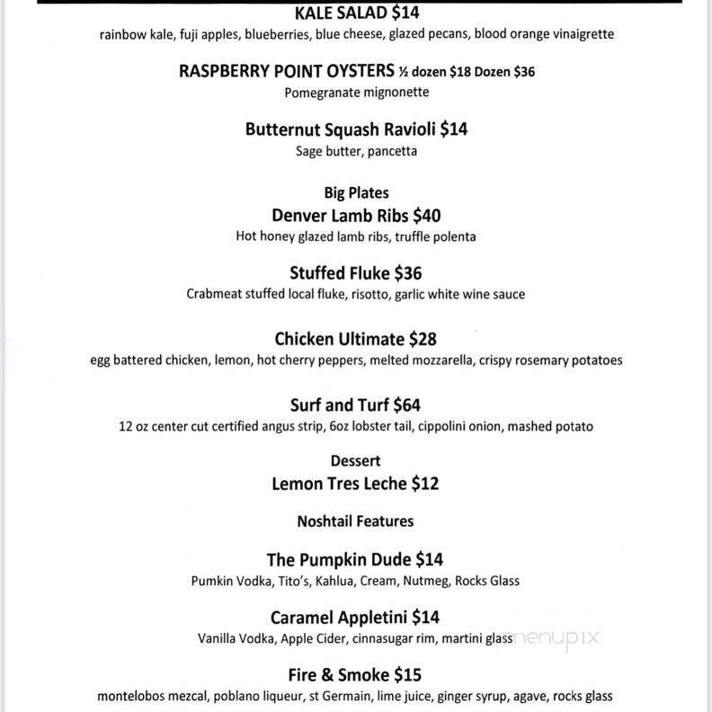 Nosh Kitchen & Cocktails - Hauppauge, NY menu_pic