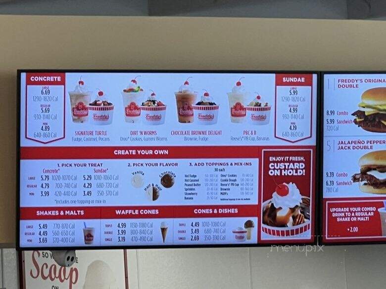 FREDDY'S FROZEN CUSTARD & STEAKBURGERS, Champaign - Menu, Prices &  Restaurant Reviews - Tripadvisor