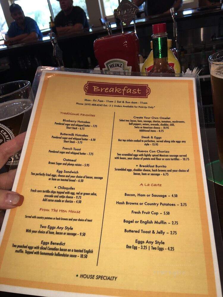 The Oaks Bar & Grill - Santee, CA menu_pic