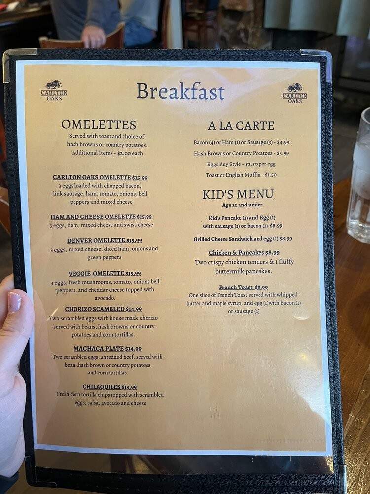 The Oaks Bar & Grill - Santee, CA menu_pic