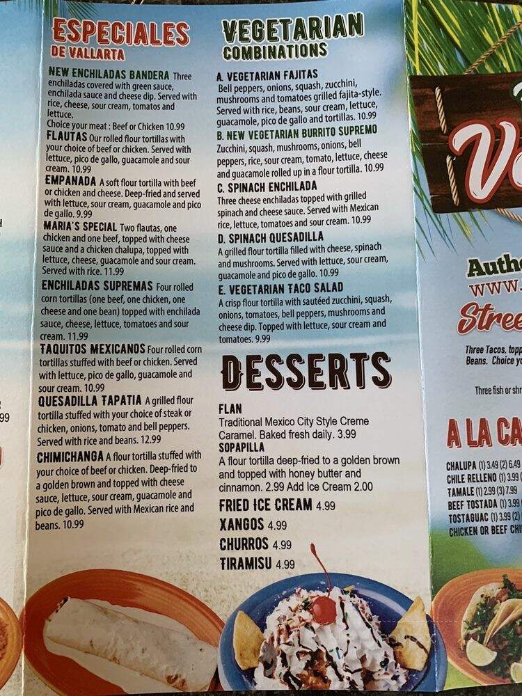 Puerto Vallarta - Steubenville, OH menu_pic