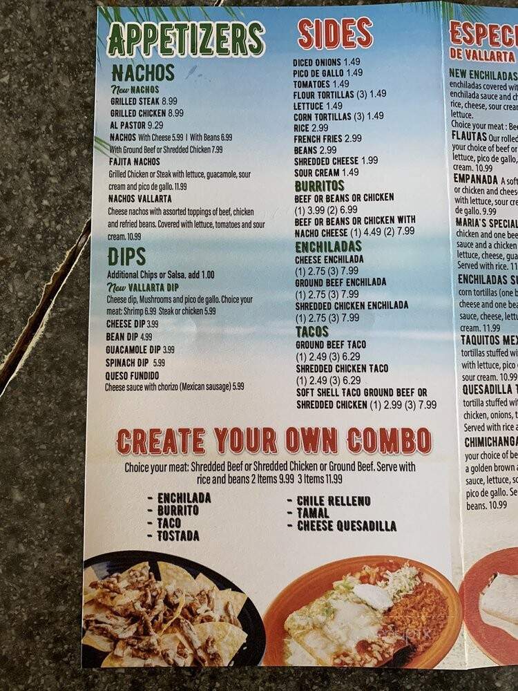 Puerto Vallarta - Steubenville, OH menu_pic