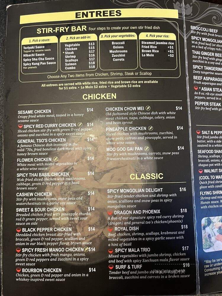 Red Bowl Asian Bistro - Southern Pines, NC menu_pic