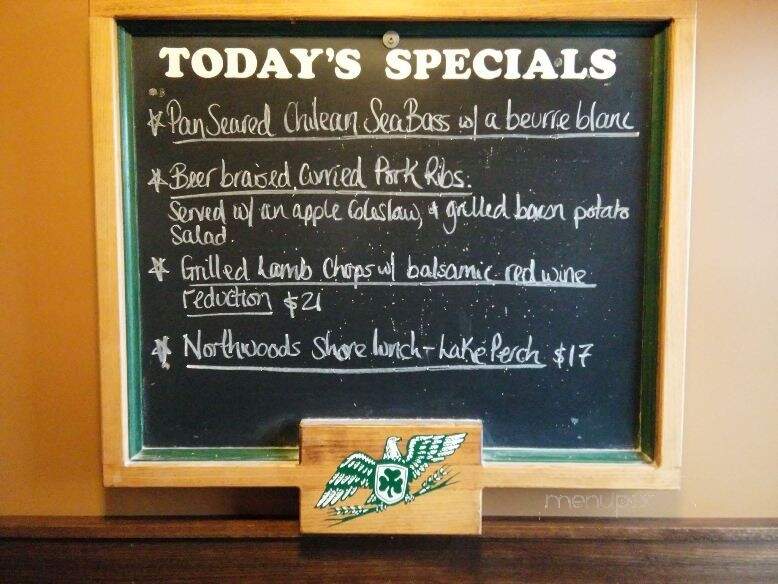 Paddy Ryans - Hudson, WI menu_pic