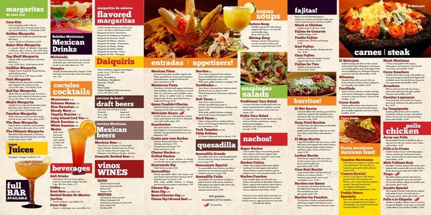 Casa Real Inc - Oxford, MI menu_pic