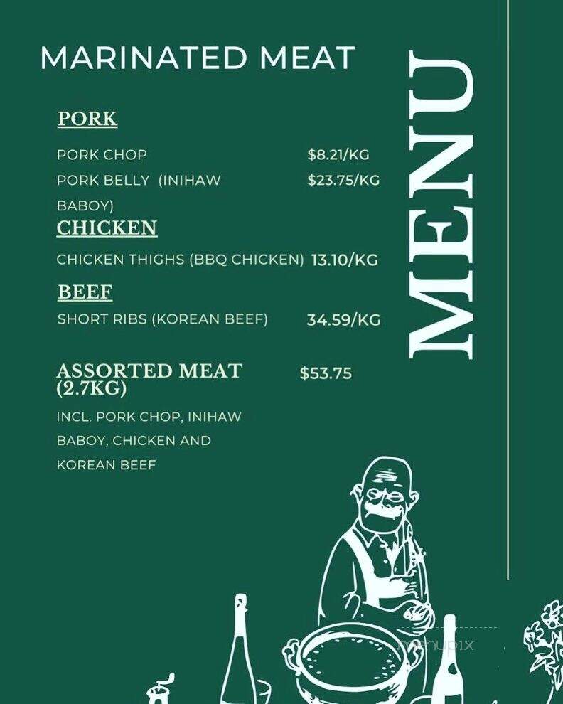 Sampaguita Village Filipino Restaurant - Toronto, ON menu_pic
