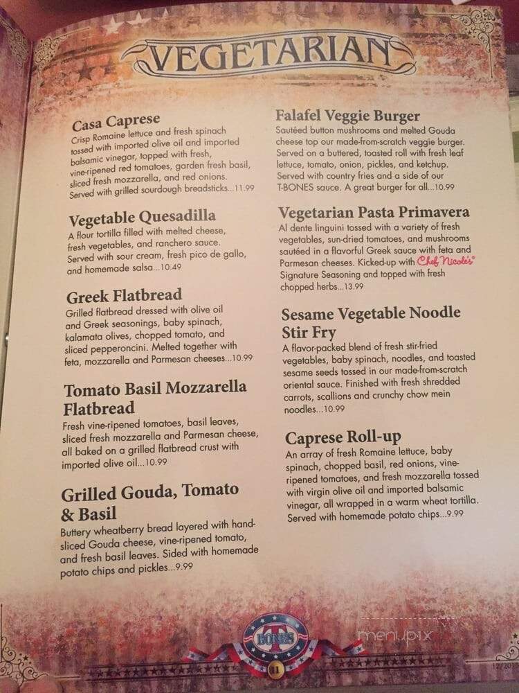 T-BONES Great American Eatery - Concord, NH menu_pic