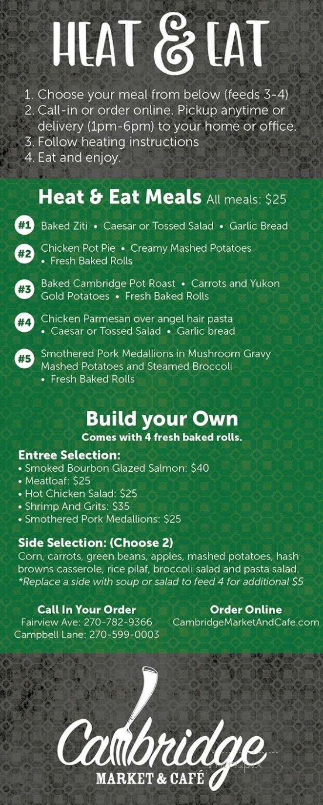 Cambridge Market Cafe - Cambridge, WI menu_pic