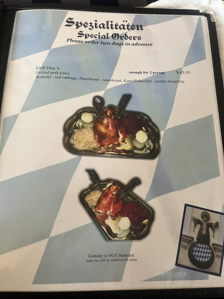 The Bavarian Haus - Mount Dora, FL menu_pic