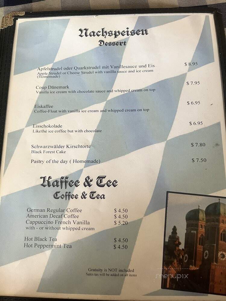 The Bavarian Haus - Mount Dora, FL menu_pic