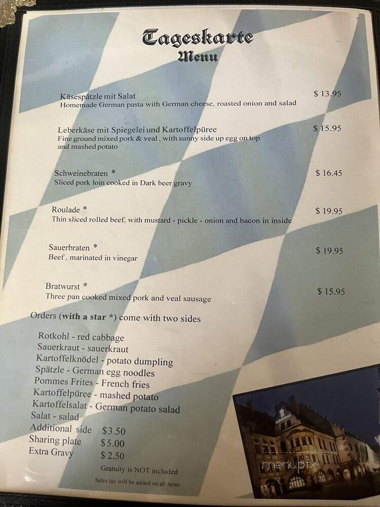 The Bavarian Haus - Mount Dora, FL menu_pic