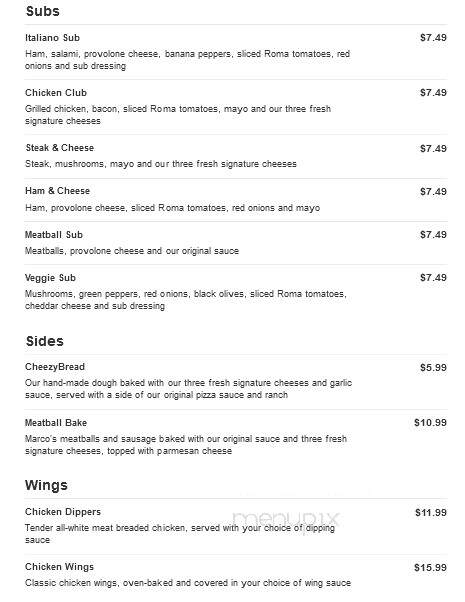 Marco's Pizza - Florence, SC menu_pic