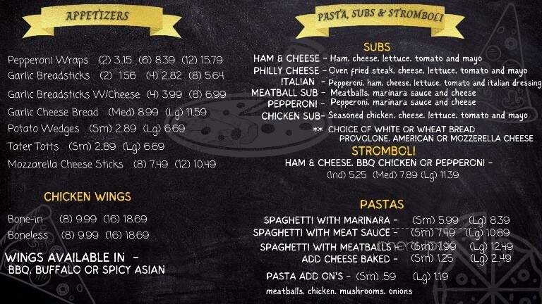 Casey's Pizza House - Floyd, VA menu_pic