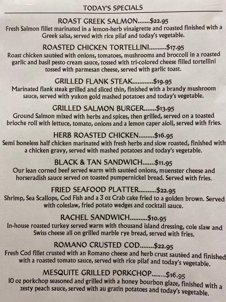 Shannon's Saloon - Ellicott City, MD menu_pic