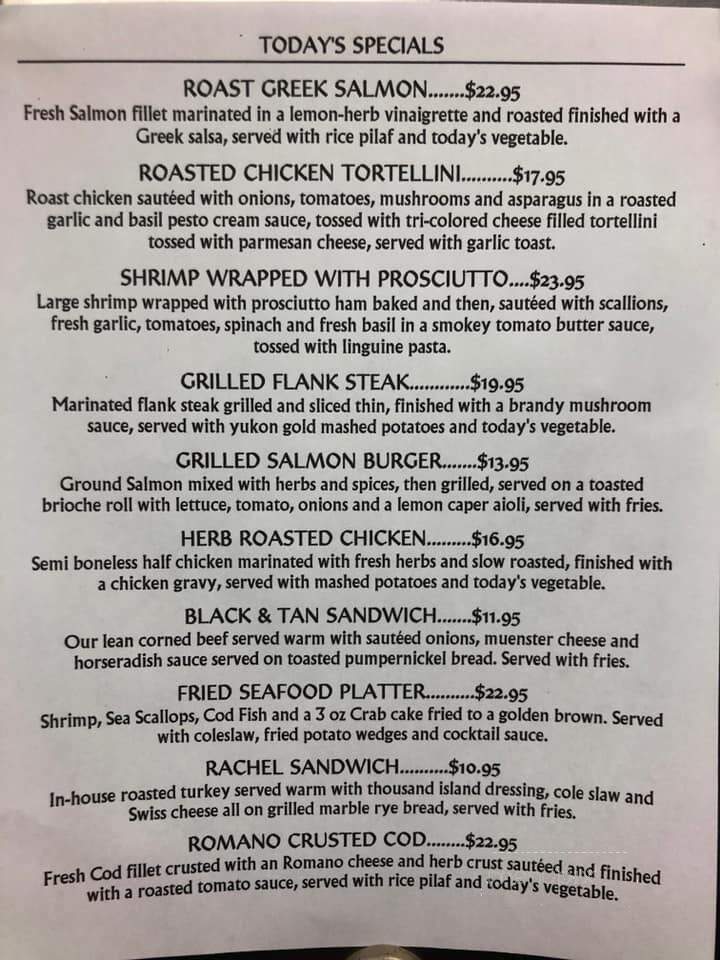 Shannon's Saloon - Ellicott City, MD menu_pic