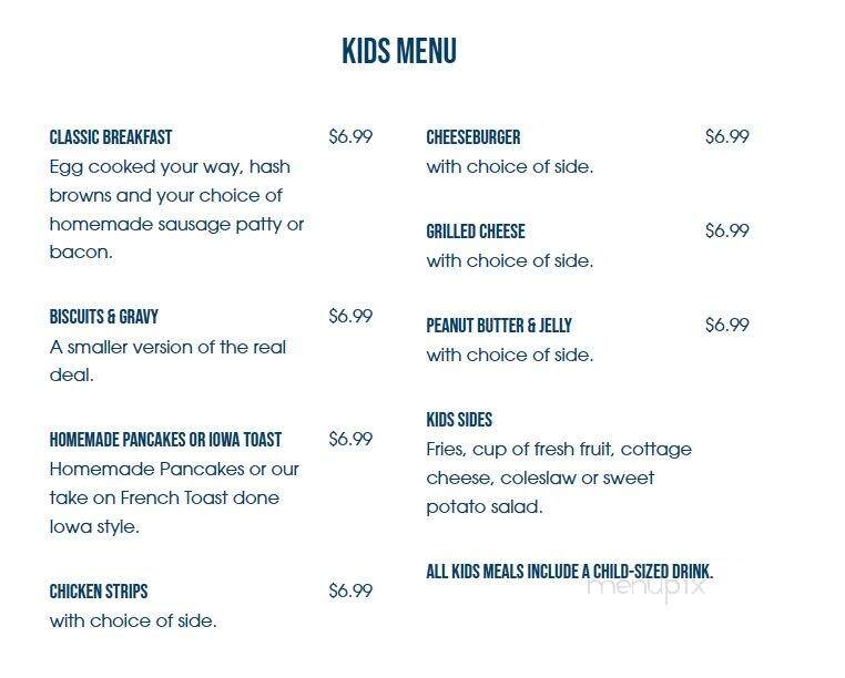 Newtons Paradise Cafe - Waterloo, IA menu_pic