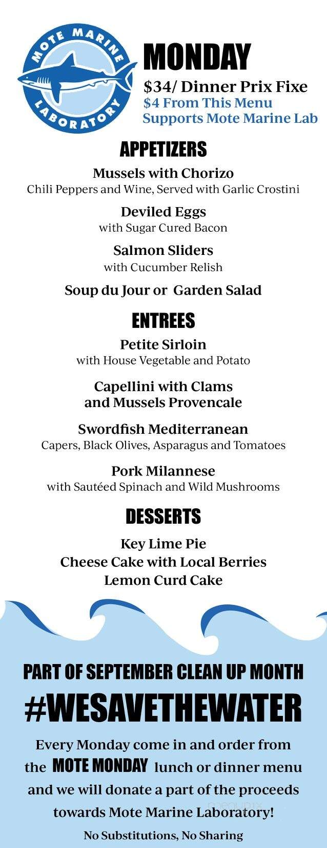 Crow's Nest Marina Restaurant - Venice, FL menu_pic