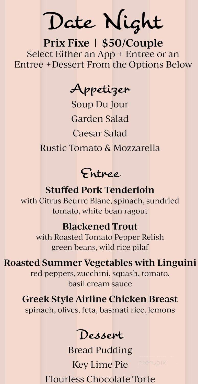Crow's Nest Marina Restaurant - Venice, FL menu_pic