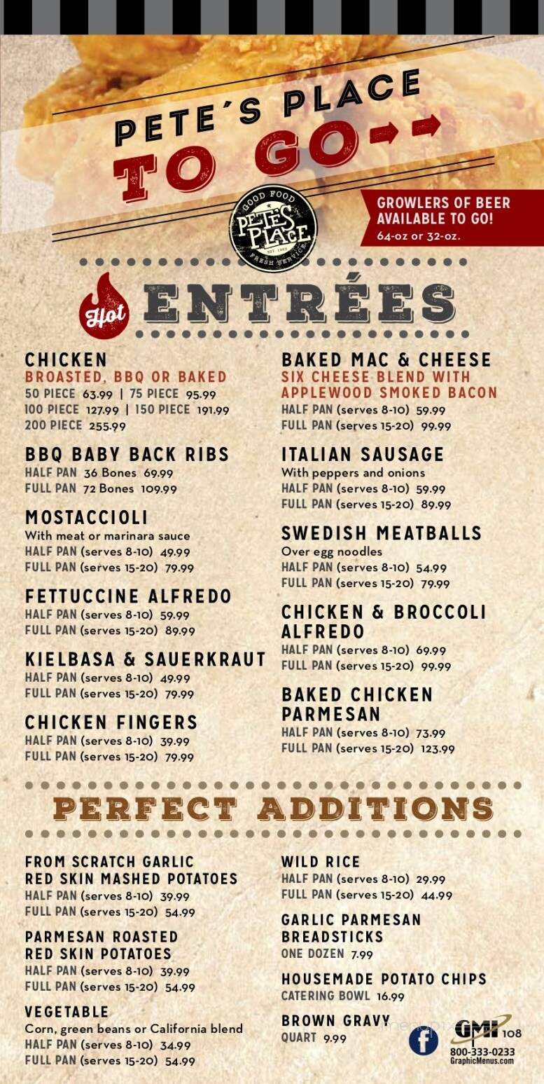 Pete's Place Restaurant Taylor - Taylor, MI menu_pic