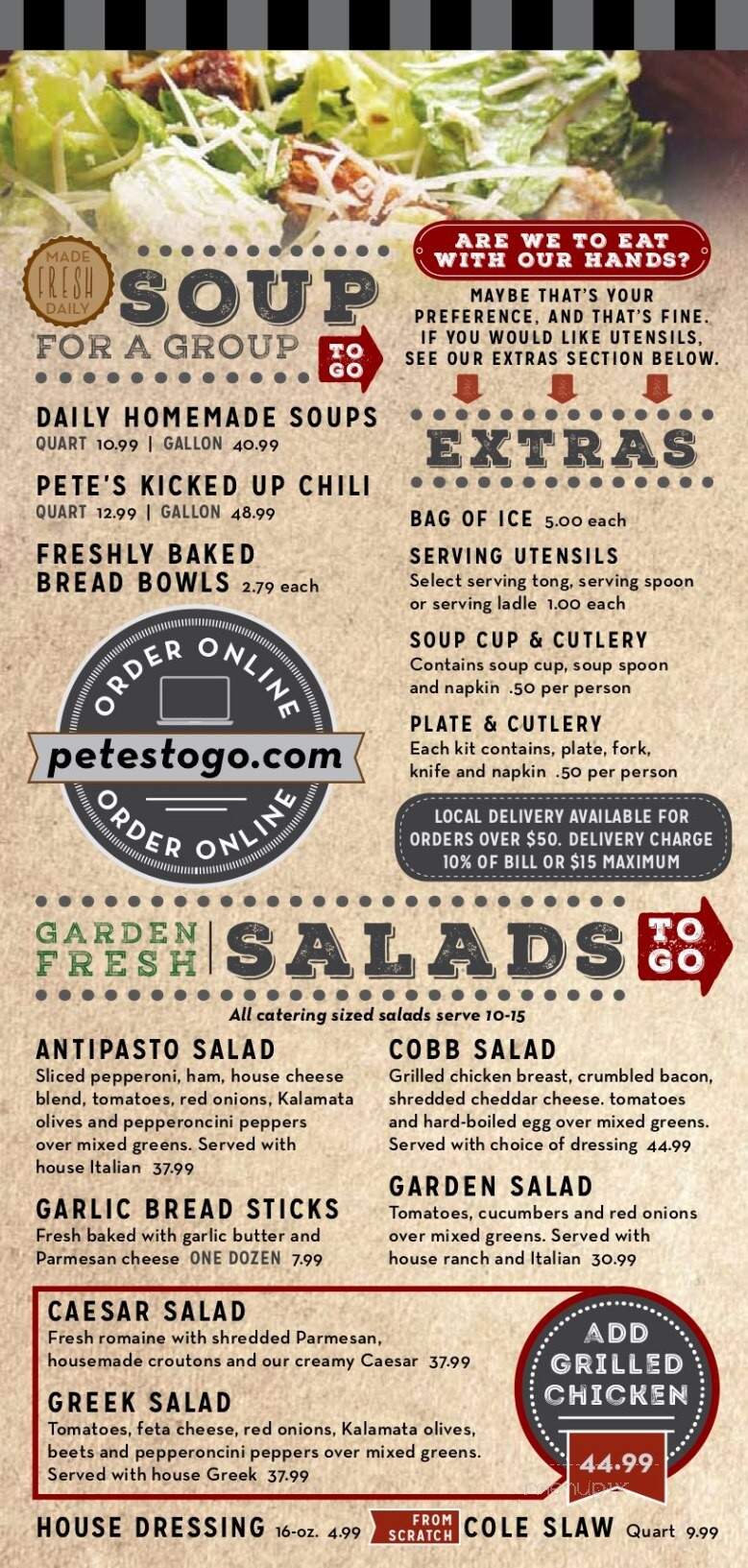 Pete's Place Restaurant Taylor - Taylor, MI menu_pic