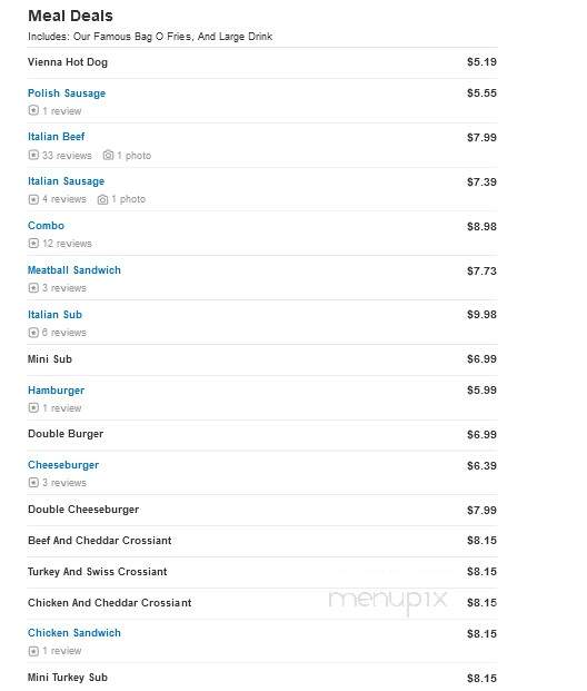 Tore & Luke's - Palatine, IL menu_pic