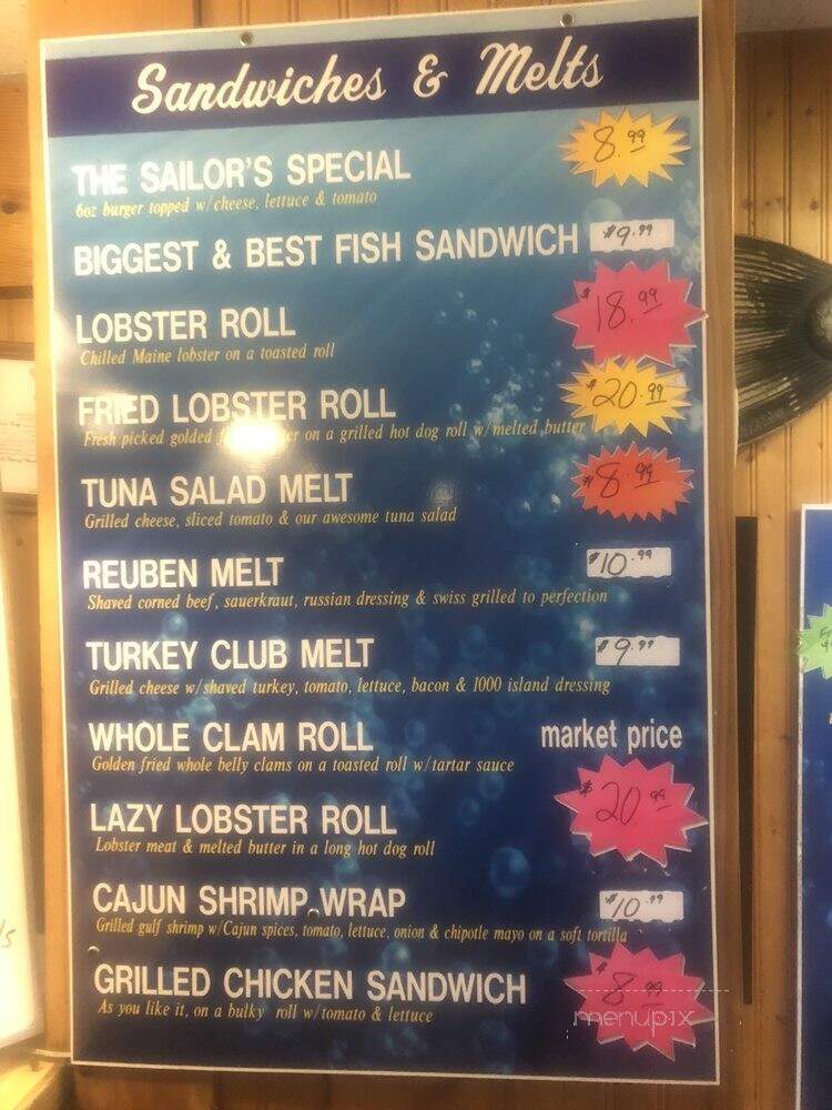 Schermerhorn's Seafood - Holyoke, MA menu_pic