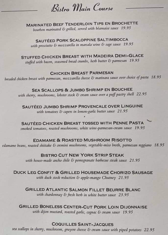 Anthony's Restaurant & Bistro - Plattsburgh, NY menu_pic