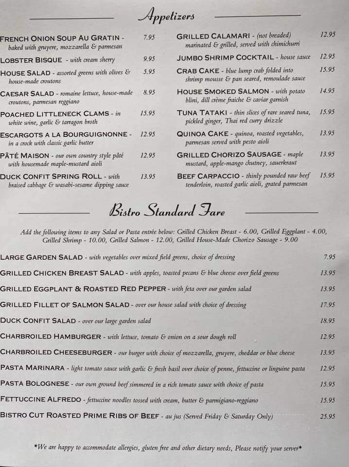 Anthony's Restaurant & Bistro - Plattsburgh, NY menu_pic