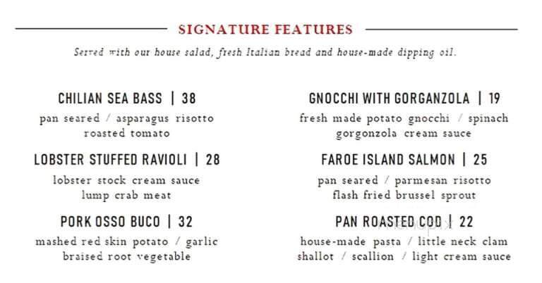 Colao's Ristorante - Erie, PA menu_pic